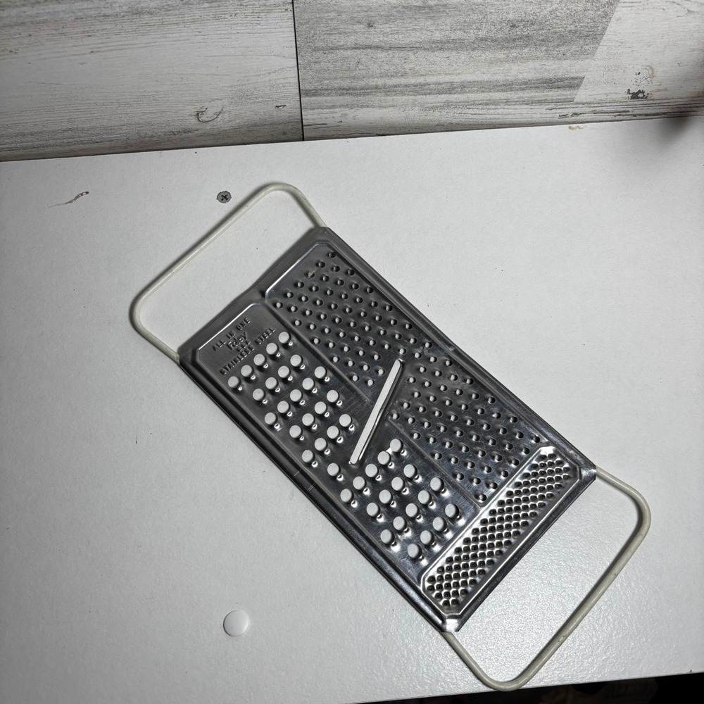 Foley‎ All In One Stainless Steel Box Grater Multi-Purpose Kitchen Tool vintage